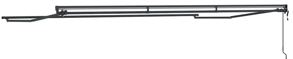 Toldo Elétrico Antracite 5 x 3 m Alumínio &amp; Poliéster