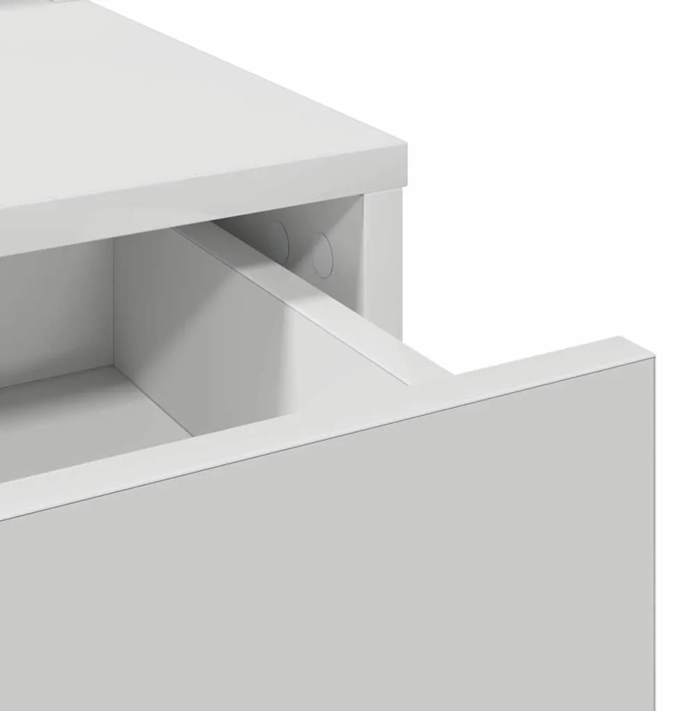 Touceador vidaXL com Gavetas Branco 79x41x140 cm