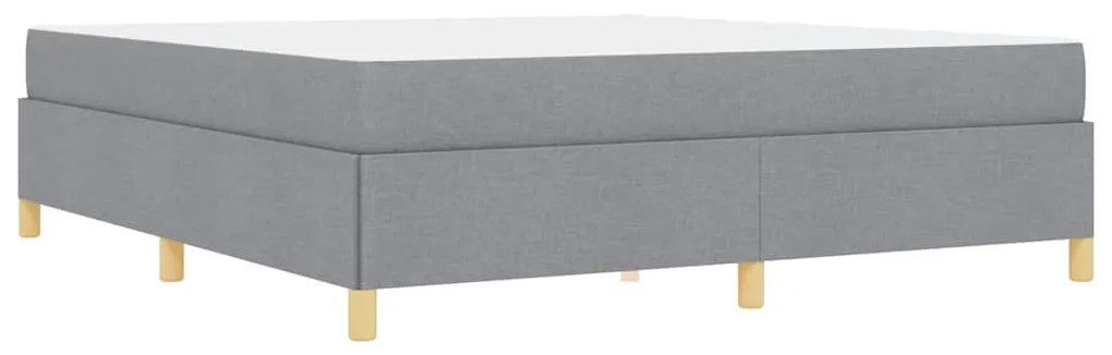 Cama Box Outros Cinza claro e Branco 180 x 200 cm tecido