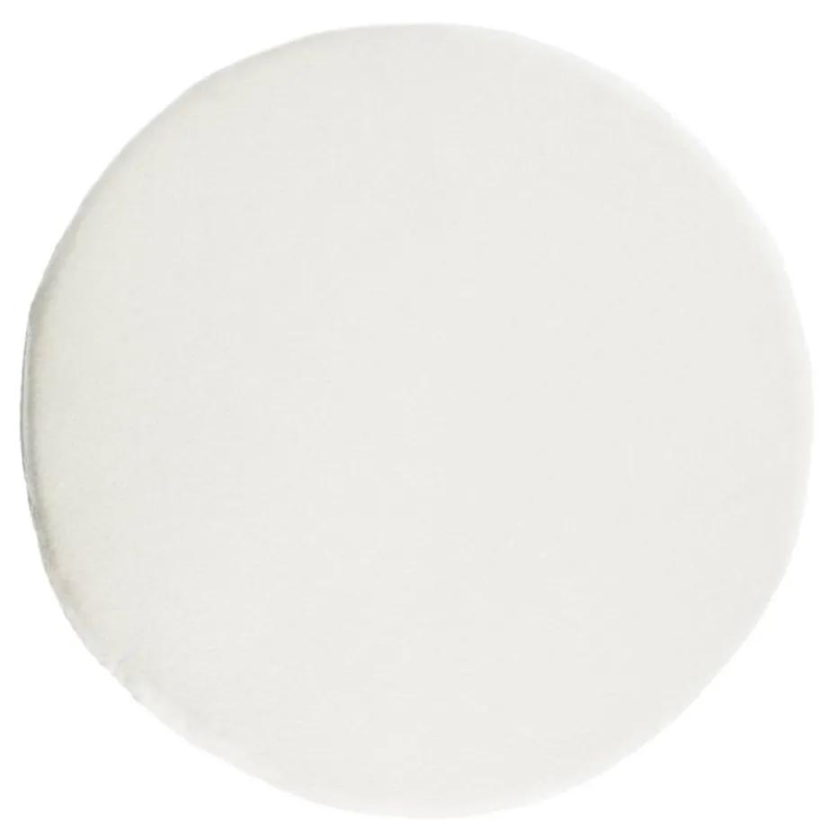 Kave Home - Almofada para cadeira redonda Biasina 100% lã branco Ø 35 cm