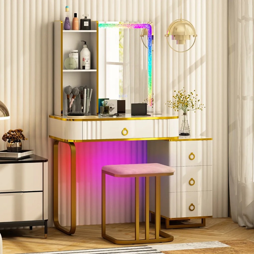 Mesa lateral estilo boho com prateleira aberta e armário de 1 porta - natural