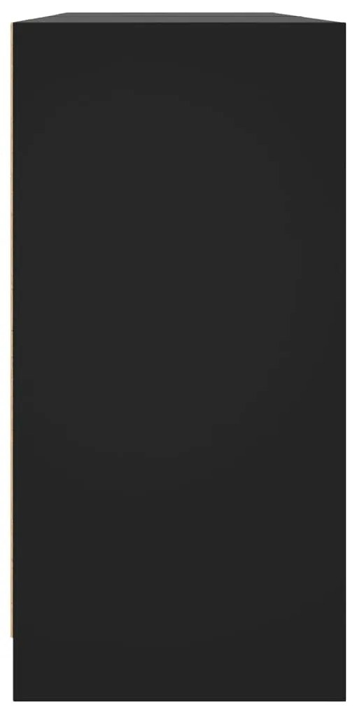 Estante c/ portas 204x37x75 cm derivados de madeira preto