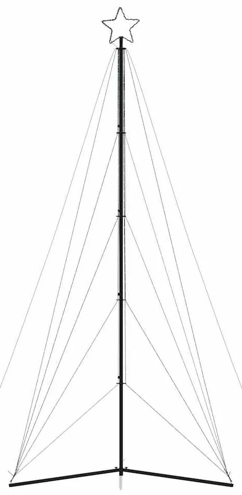LED Árvore de Natal 615 LEDs Coloridos 404,5 cm