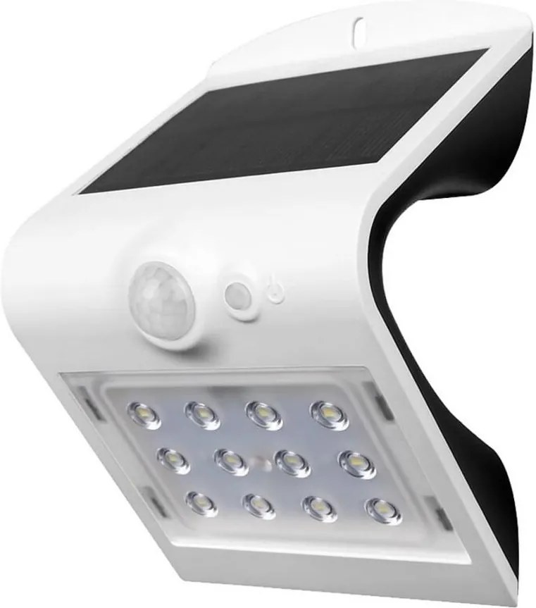 Iluminação solar de parede LED com sensor LED/1.5W/3,7V IP65 branca