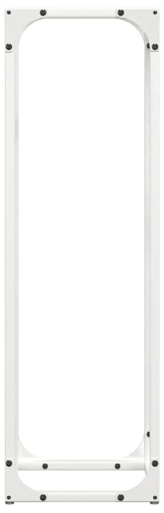 Suporte para lenha 25x25x80 cm aço laminado a frio branco
