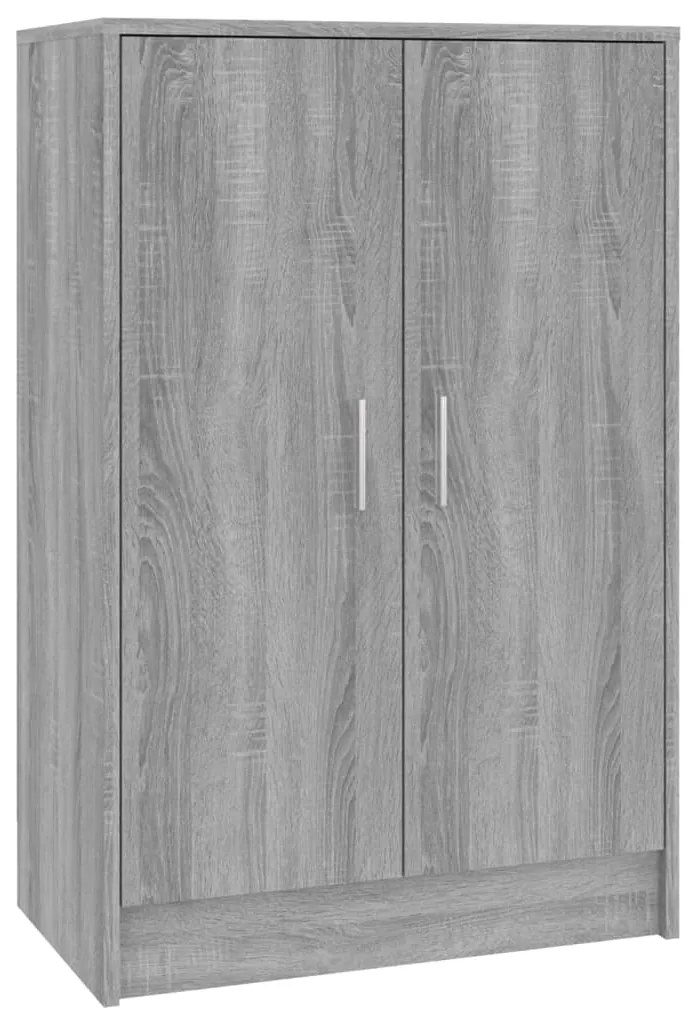 Sapateira 60x35x92 cm derivados de madeira sonoma cinza