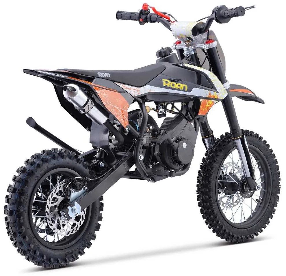 MINI MOTO PARA CRIANÇAS MINICROSS gasolina 60cc Roan RXT 12"/10" Laranja