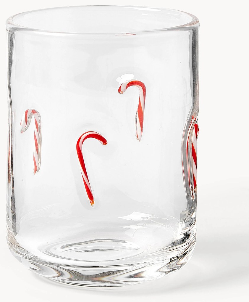 Copos de água artesanais Candy, conjunto de 4