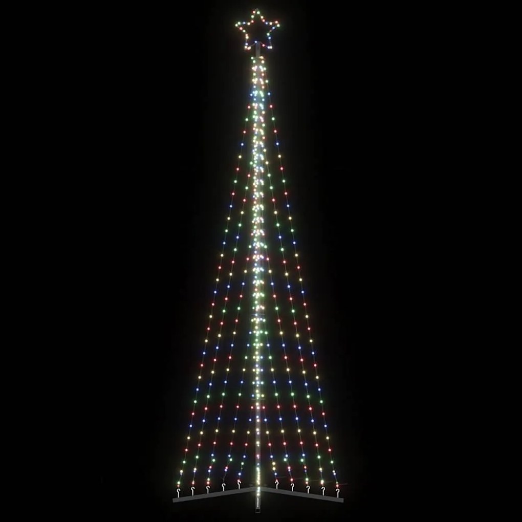 LED Árvore de Natal 495 LEDs Coloridos 300,5 cm