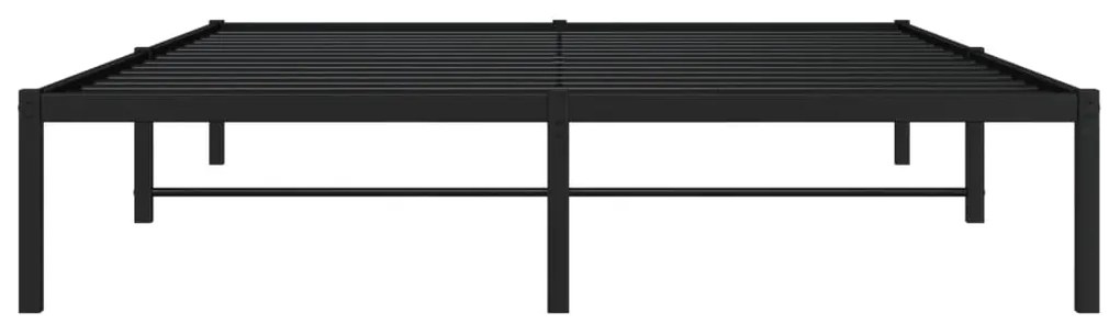 Estrutura de cama metal 150x200 cm preto