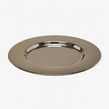 Bandeja Ø30 Cm Em Aço Inoxidável Kirsh Aço Inoxidável - Sklum