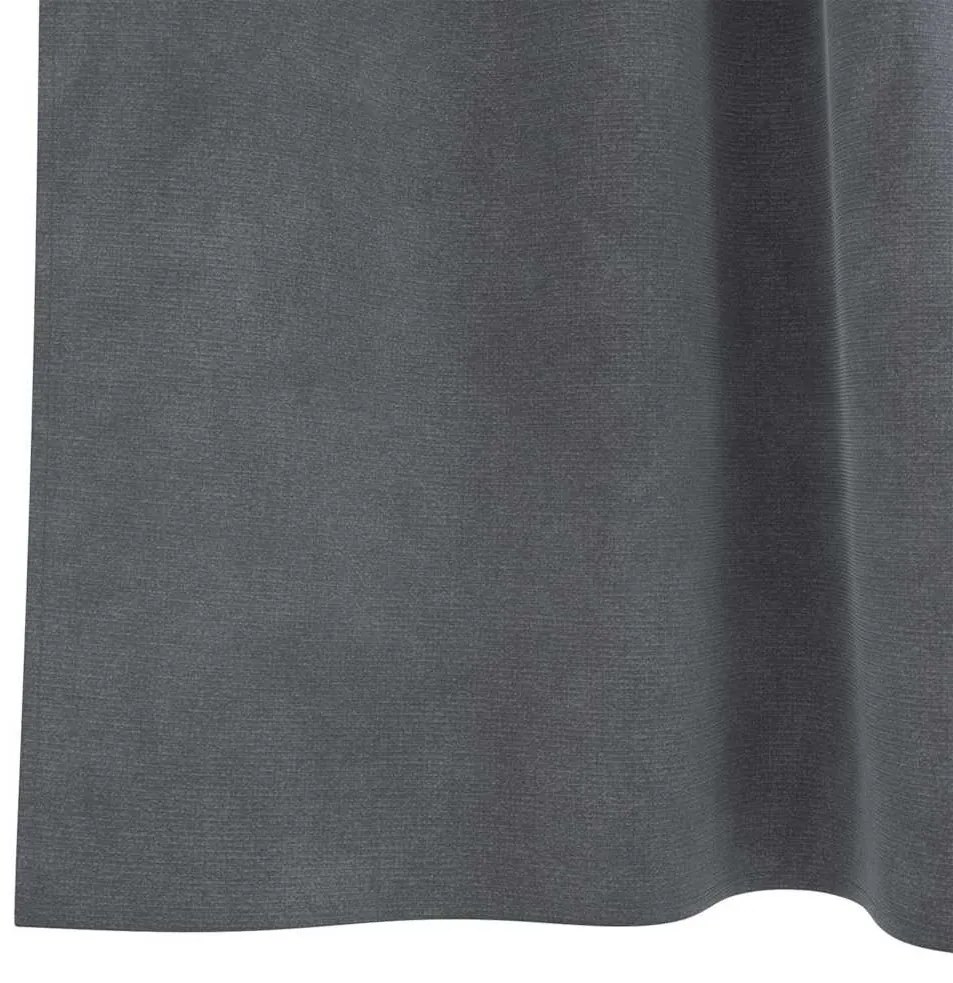 Cortinas Blackout vidaXL com Laços de Pendurar 2 pcs Veludo Cinza Clar