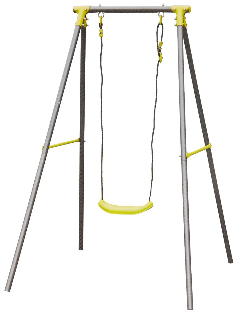 Baloiço 1 Assento Metal Cinzento 137X142X182cm