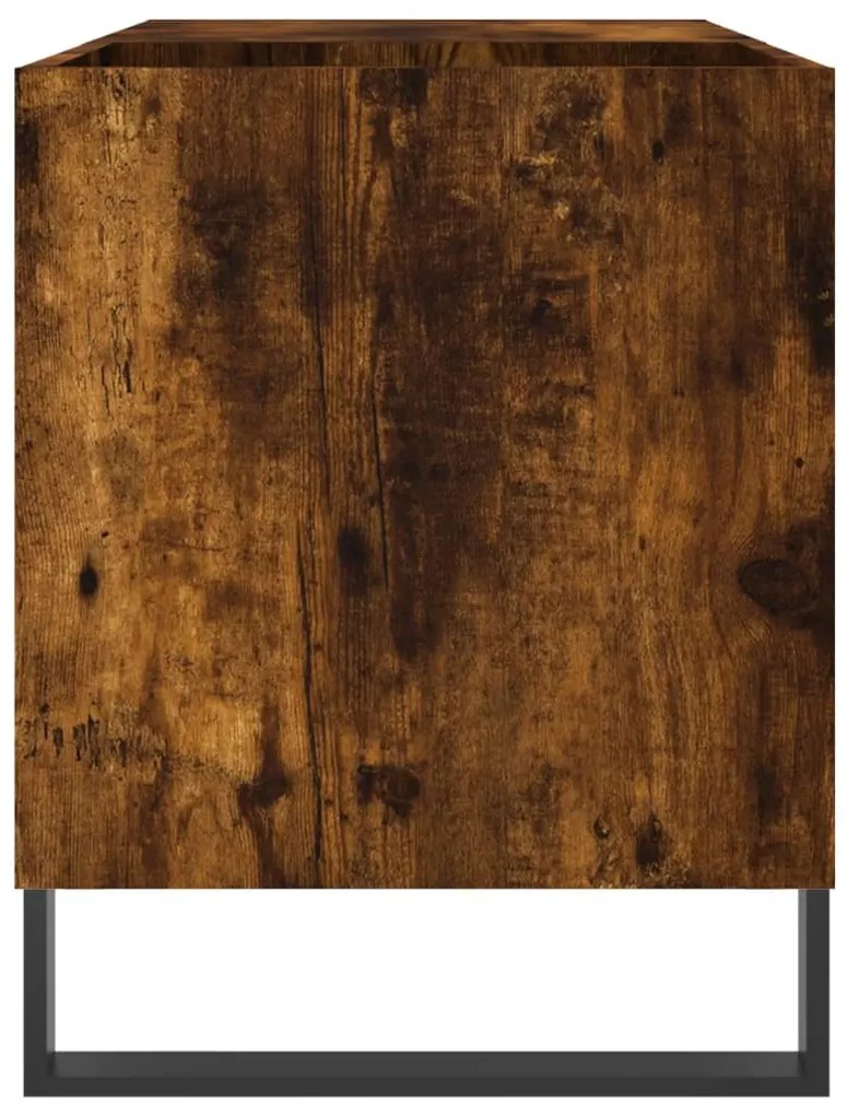 Armário p/ discos 85x38x48 cm deriv. madeira carvalho fumado