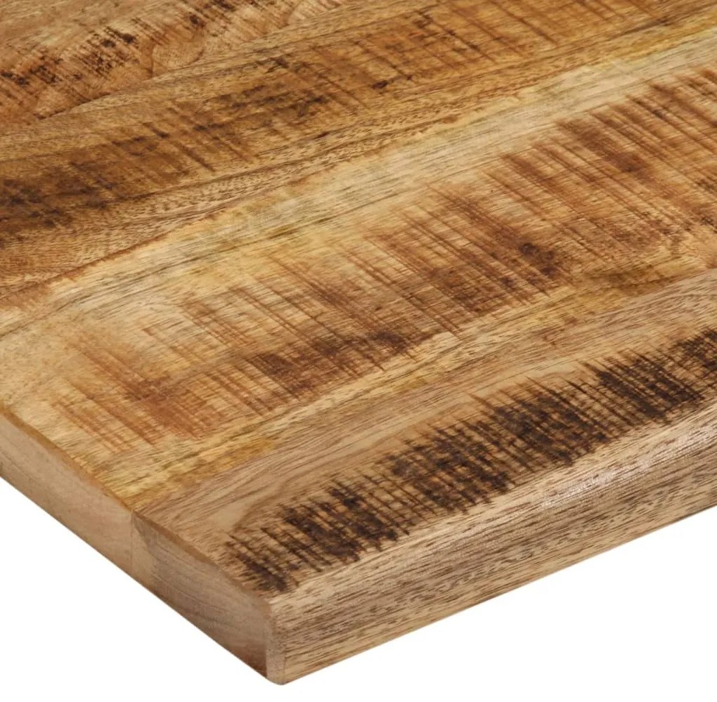 Tampo de mesa borda viva 100x80x2,5 cm mangueira áspera maciça