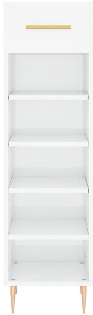 Sapateira 30x35x105 cm derivados de madeira branco brilhante