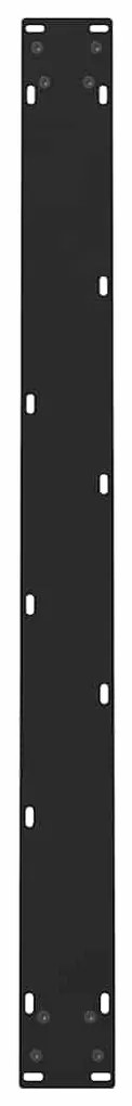 Pés para mesa de jantar pretos 2 peças 90x(72-73) cm aço
