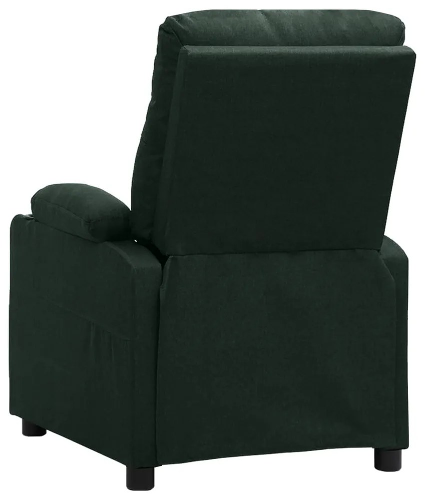 Poltrona de massagens tecido verde-escuro