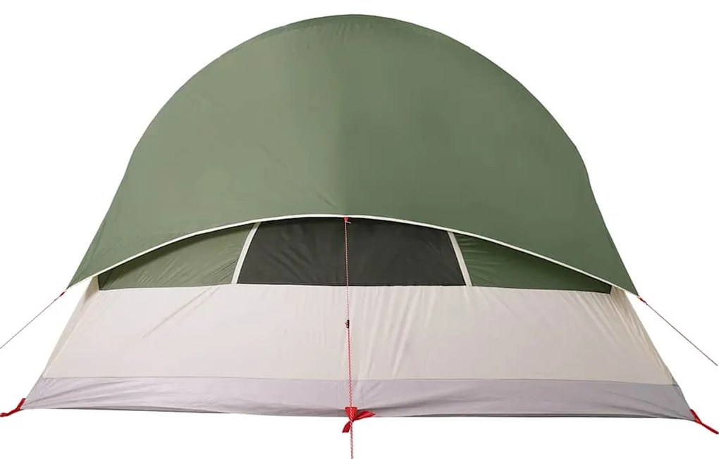 Tenda familiar túnel para 8 pessoas impermeável verde