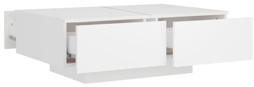 Mesa de centro 90x60x31 cm contraplacado branco