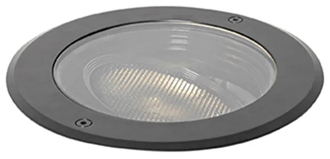 Foco de solo exterior preto ajustável AR111 IP65 - Delux Honey Moderno