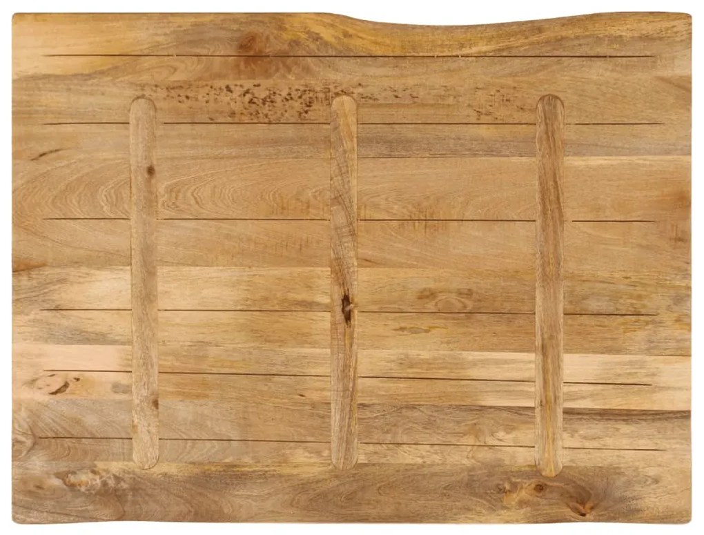 Tampo de mesa c/ borda viva 100x80x2,5 cm mangueira maciça