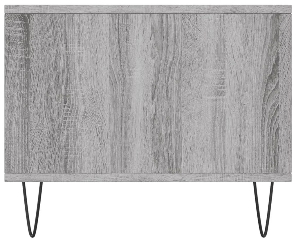 Mesa de centro 90x50x40 cm derivados de madeira cinzento sonoma