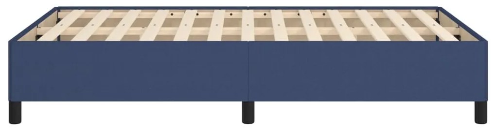 Estrutura de cama sem colchão 120x190 cm tecido azul