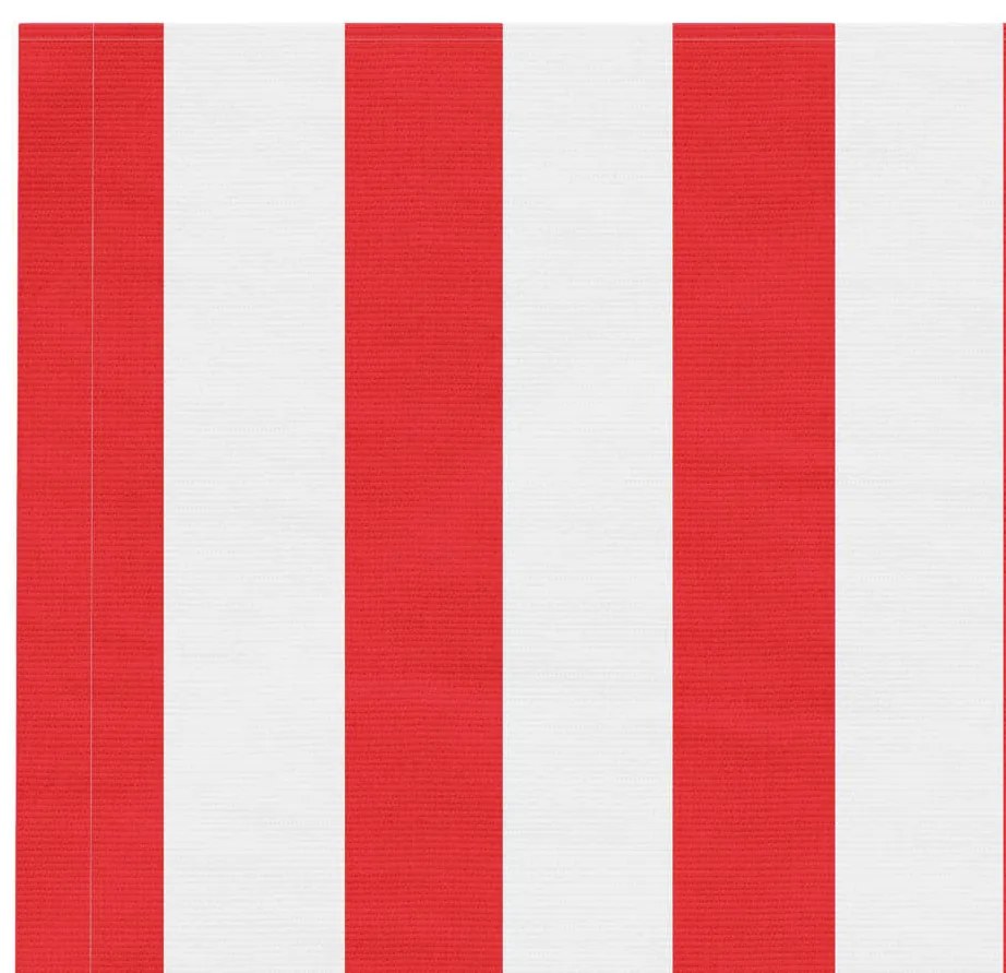 Tecido de substituição p/ toldo 3x2,5 m riscas vermelho/branco