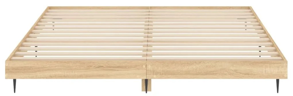 Estrutura cama s/ colchão derivados de madeira carvalho sonoma