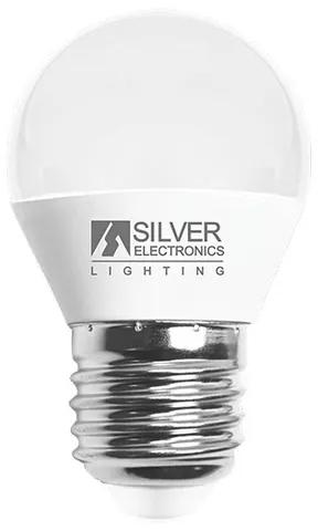 Lâmpada LED Esférica Silver Electronics 960727 E27 7W Luz Quente 5000K