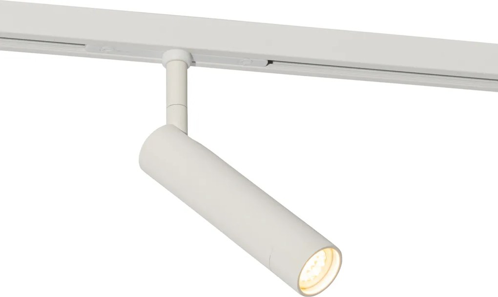 Foco moderno branco para sistema de trilho monofásico - Slimline Uzzy