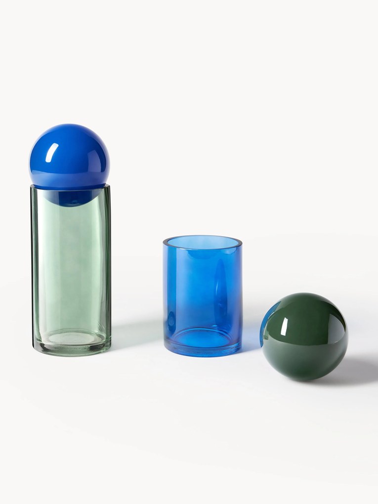 Caixas de jóias de vidro Tarli, conjunto de 2