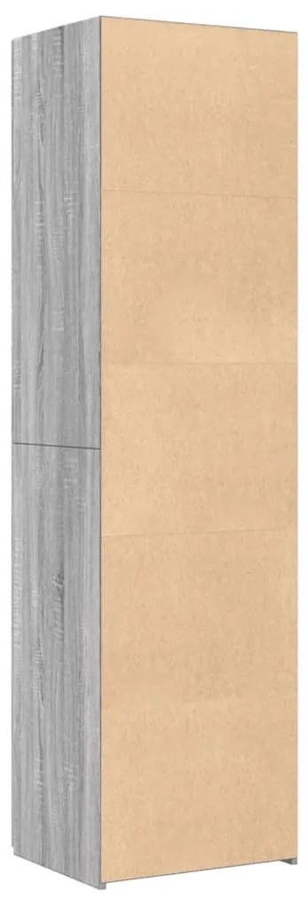 Armário alto 50x42,5x185 cm derivados de madeira cinza sonoma