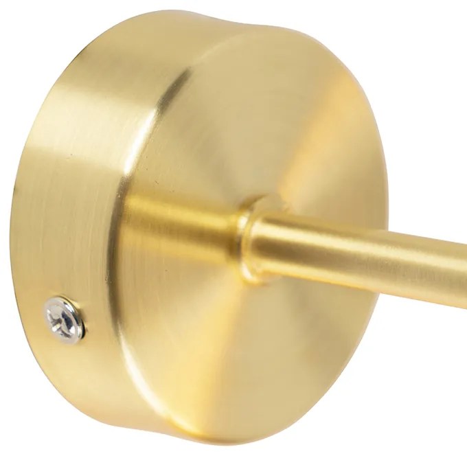LED Aplique Art Deco inteligente dourado com lâmpada Wi-Fi G95 - Facil Moderno