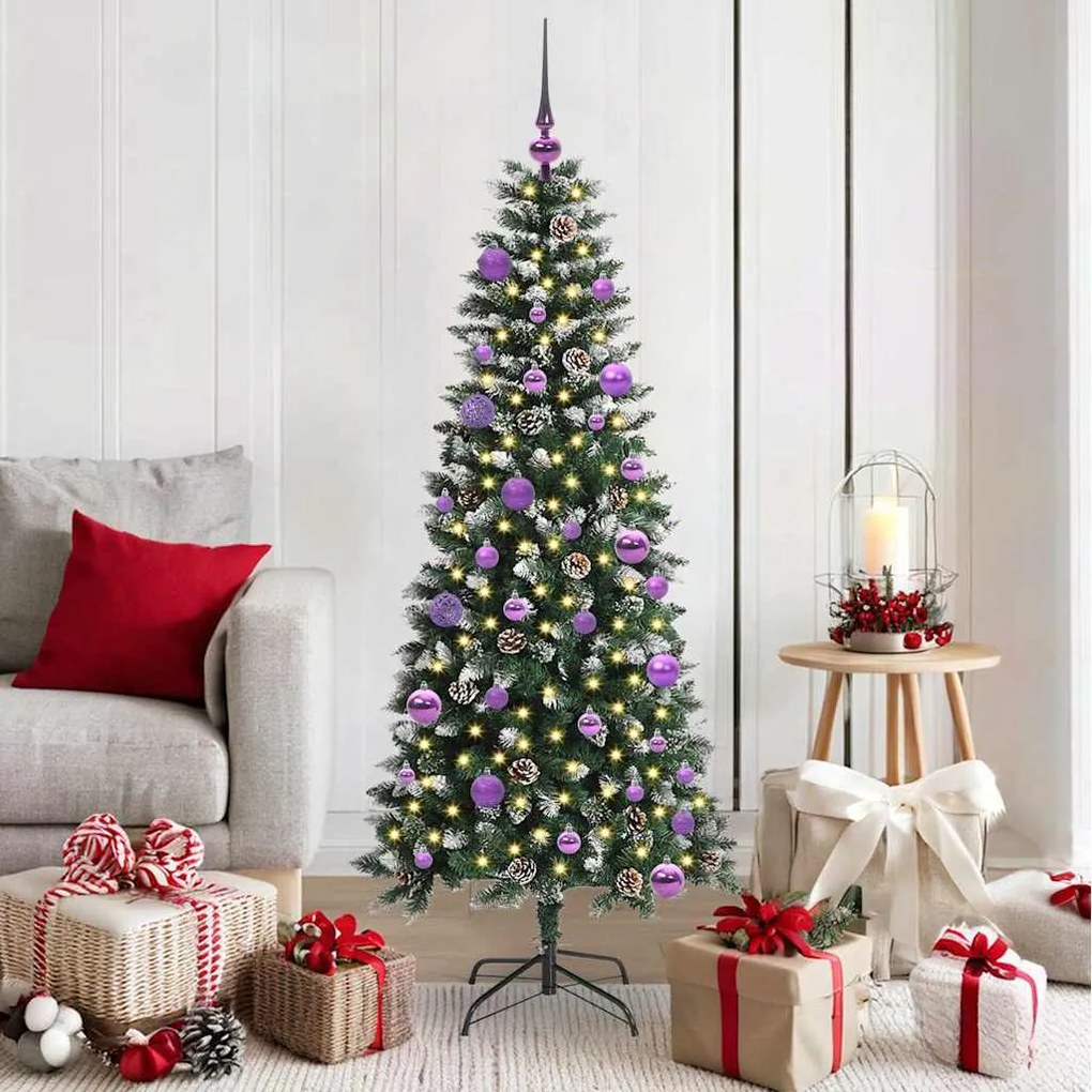vidaXL Árvore de Natal Artificial Verde 150 cm PVC, Plástico e Aço