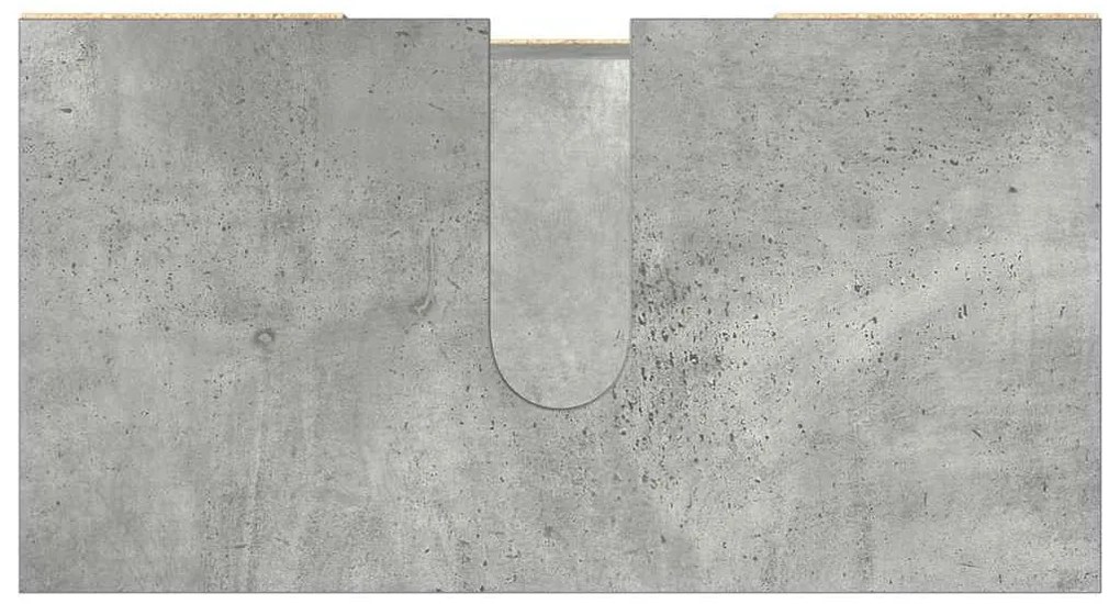 Armário casa de banho 60x32x53,5 cm contrapl. cinzento cimento