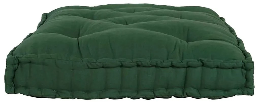 Almofada para sofá pallet Verde Standard Tecido de algodão