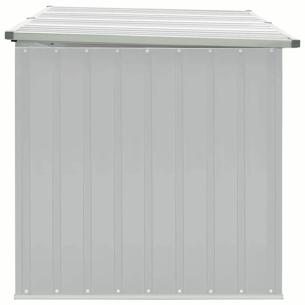 Caixa de arrumação para jardim 171x99x93 cm cinzento