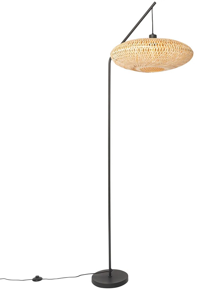 Candeeiro de pé oriental em bambu - Ostrava Oriental