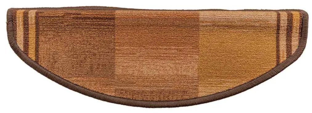 Tapetes de escada adesivos 15 pcs 65x21x4 cm castanho