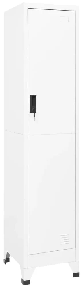 339772 vidaXL Cacifo 38x45x180 cm aço branco