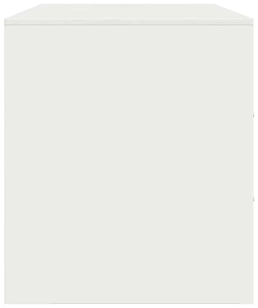 Móveis de TV 2 pcs 67x39x44 cm aço branco