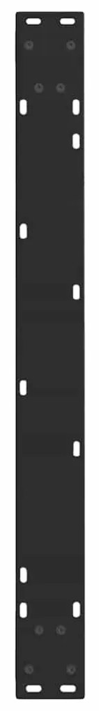 Pernas para mesa de jantar em V 3 peças, preto, 90x(72-73,3) cm, aço