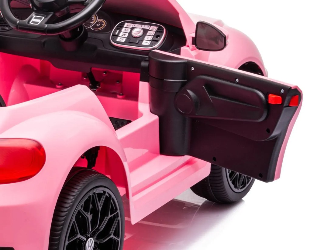 Volkswagen Beetle Carro eletrico Infantil 12V Rosa