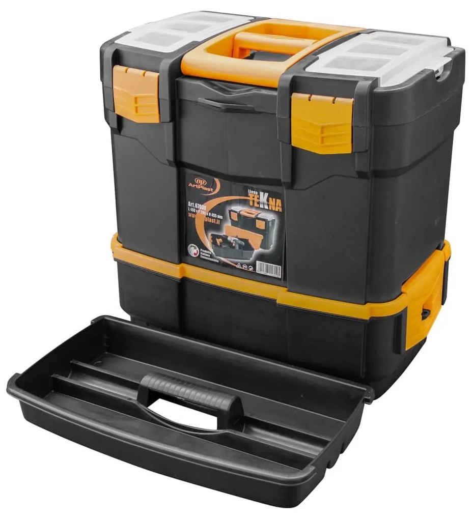 151842 vidaXL Caixa de ferramentas 460x280x455 mm PP