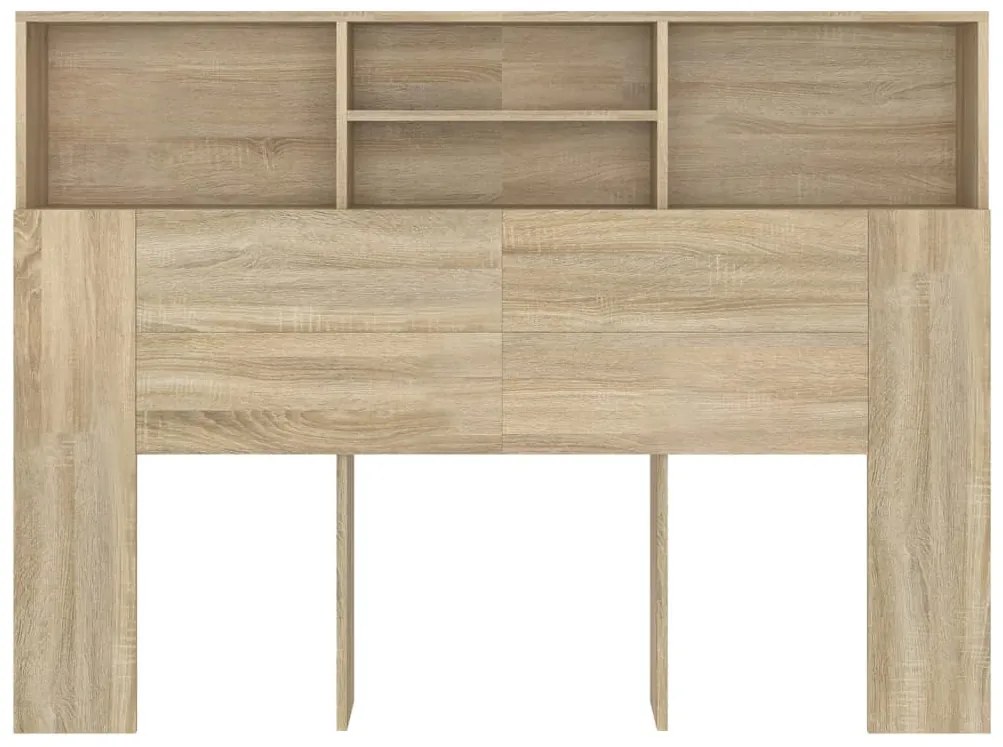 Armário de cabeceira 140x19x103,5 cm cor carvalho sonoma