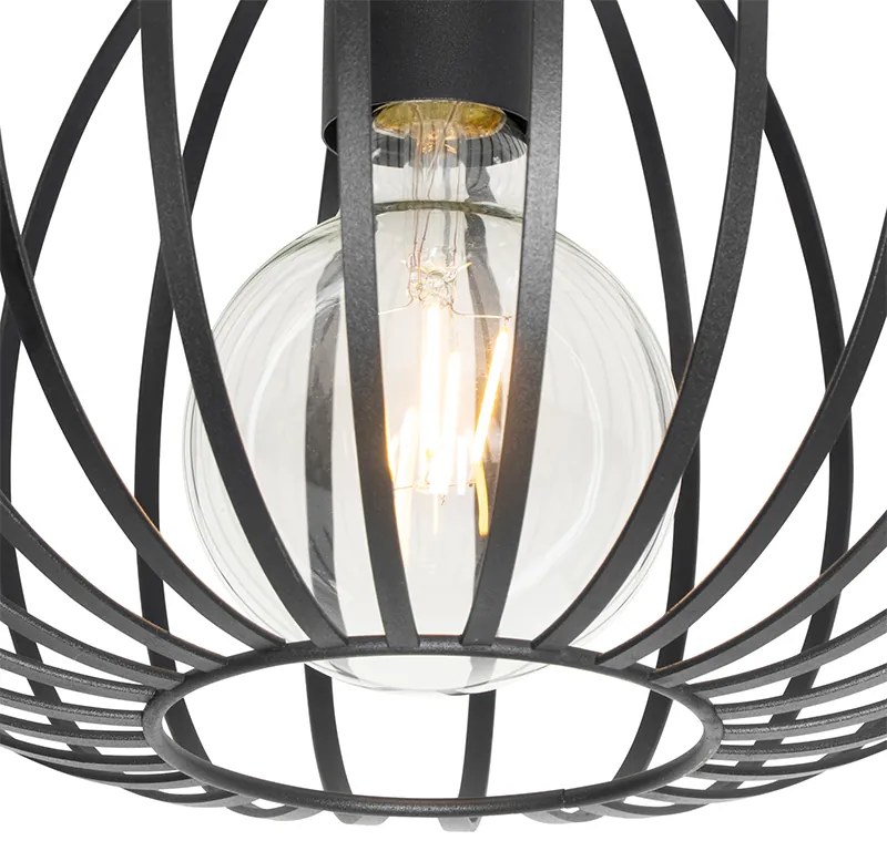 LED Plafon Inteligente Preto 30 cm Incl. Wifi G95 - Johanna
