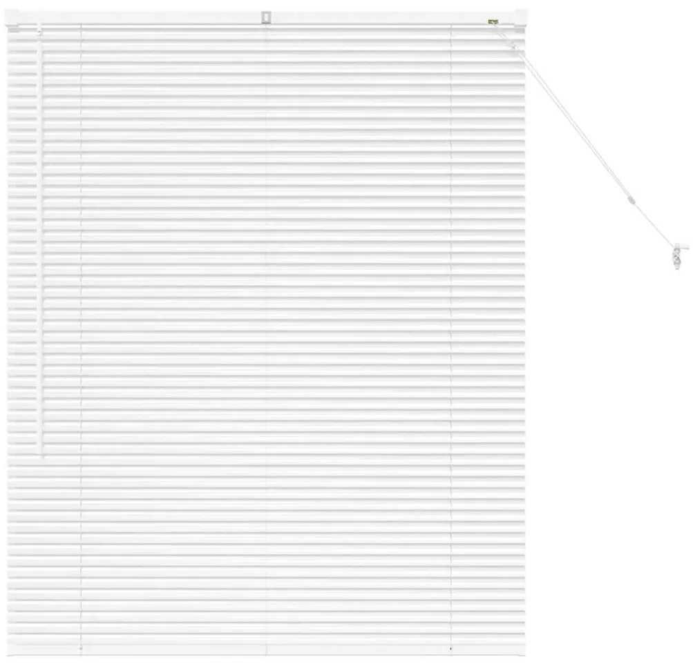 Persiana de Janela com cortinas Outros Manual Branco 100 x 130 cm Alum