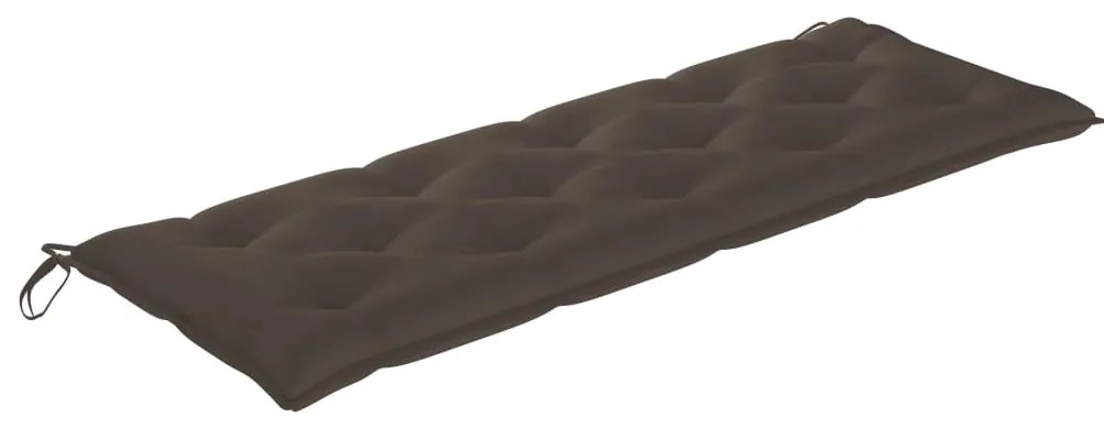 Banco de jardim empilhável c/ almofadão 159 cm teca maciça